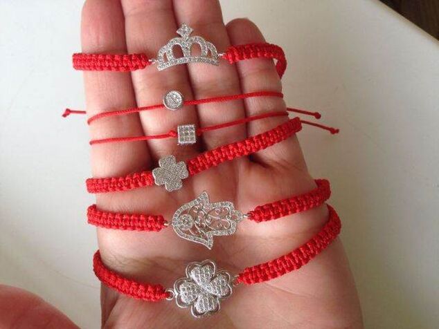 home-made bracelets as an amulet of good luck
