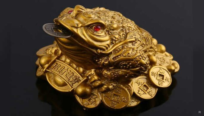 toads with a coin to withdraw money